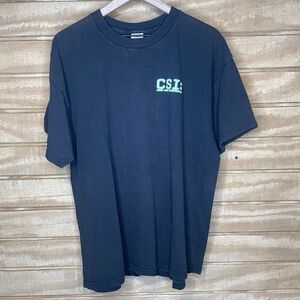 Vintage 2001 CSI Crime Scene Investigation T-Shirt CBS TV Promo T-shirt Size: XL